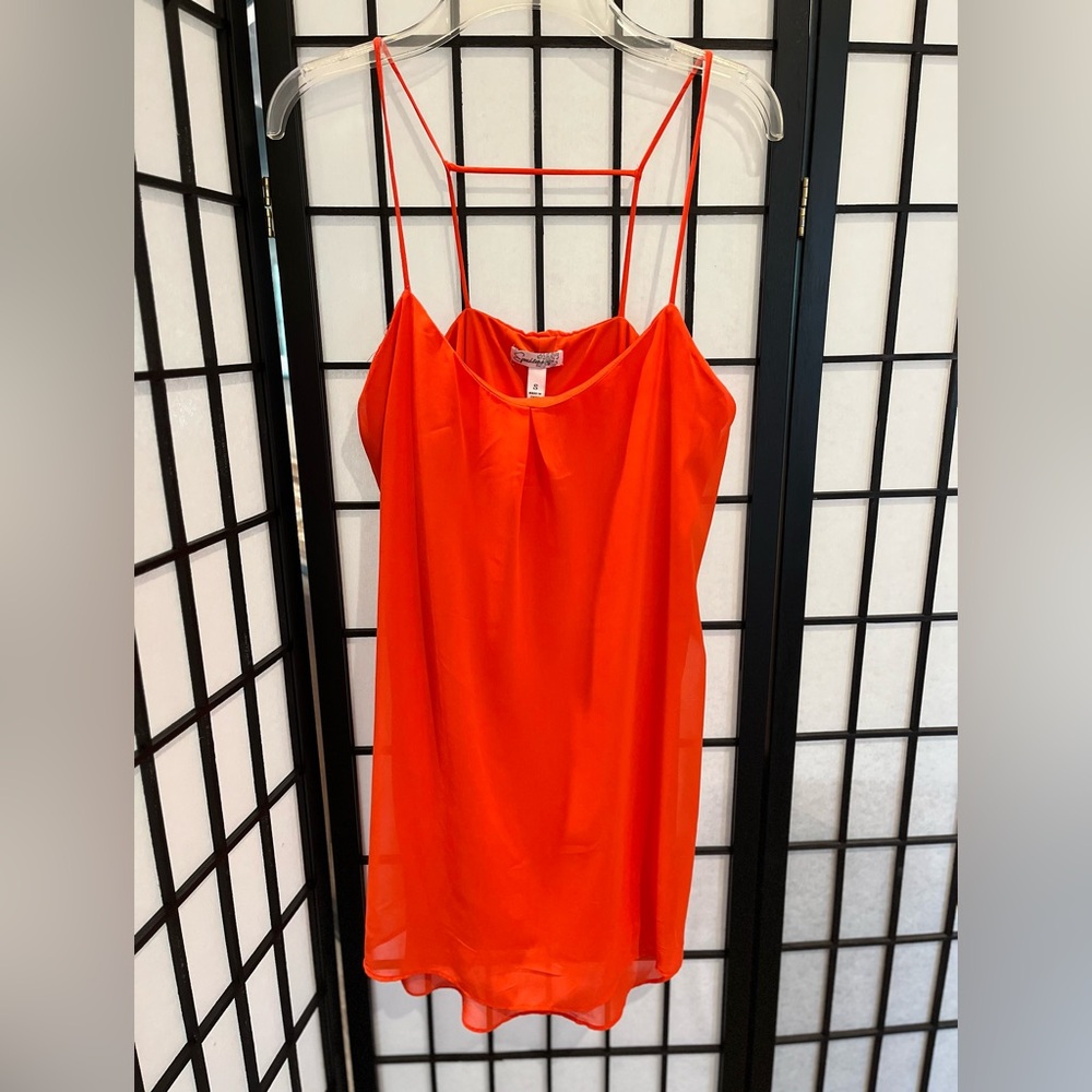Speechless Vibrant Orange Mini Dress